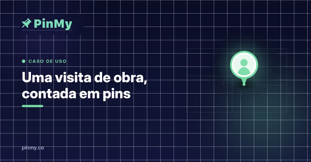 Uma visita de obra, contada em pins