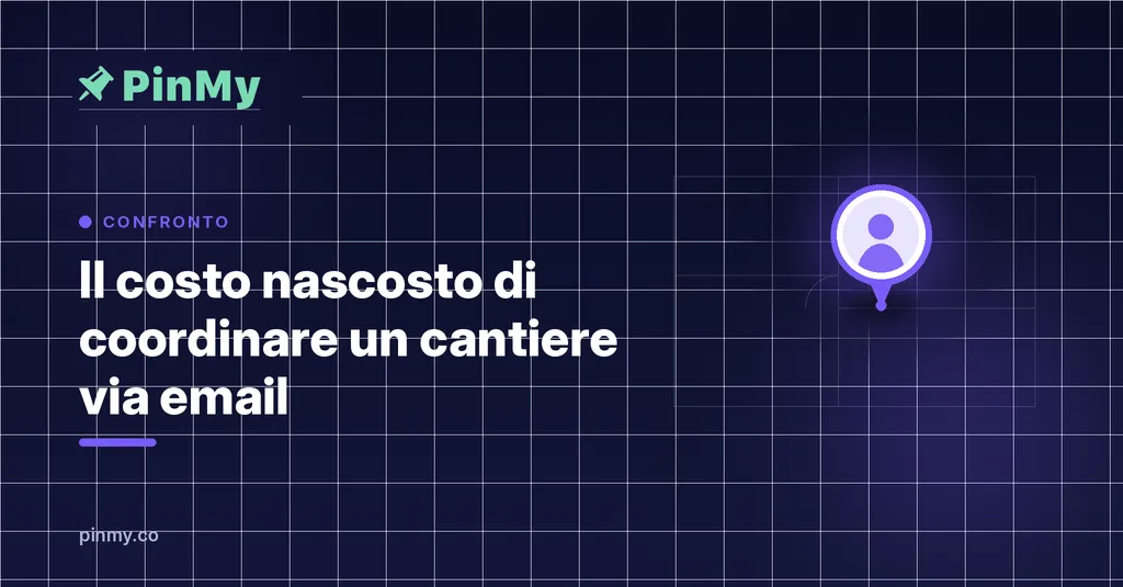 Il costo nascosto di coordinare un cantiere via email