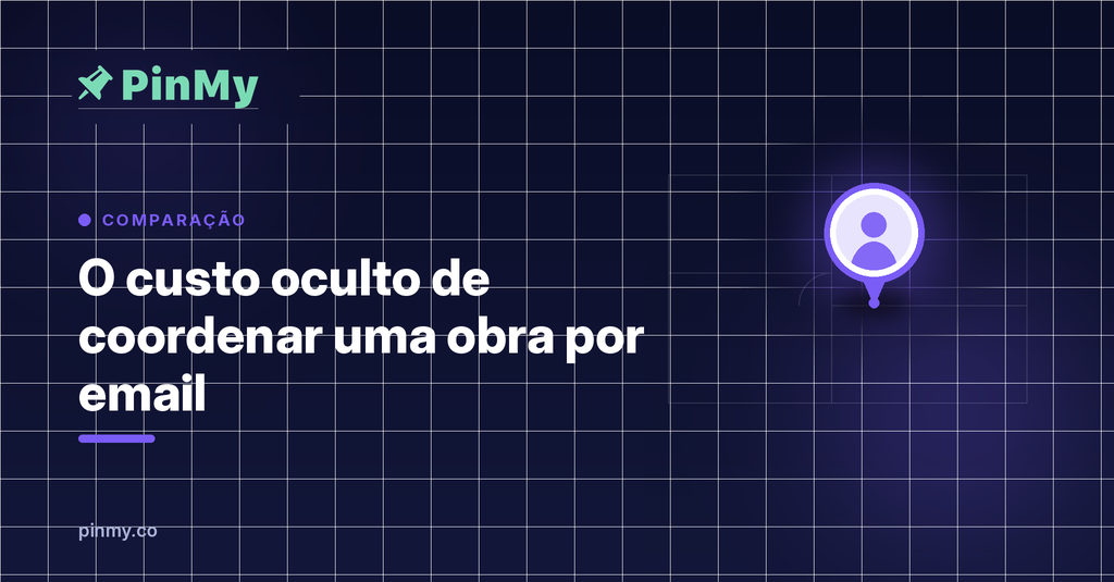 O custo oculto de coordenar uma obra por email