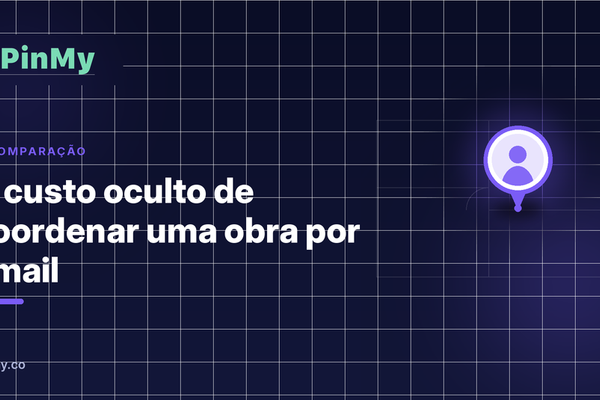 O custo oculto de coordenar uma obra por email