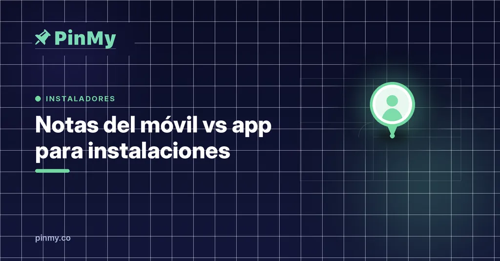 Notas do telemóvel vs uma app feita para instalações